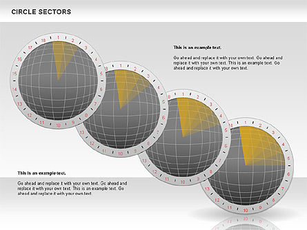 Graphique des secteurs du cercle, Diapositive 7, 00884, Modèles commerciaux — PoweredTemplate.com