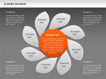 Diagramme des fleurs, Diapositive 12, 00885, Modèles commerciaux — PoweredTemplate.com