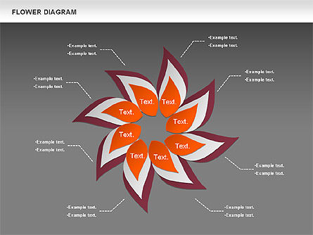Flower Diagram, Slide 13, 00885, Business Models — PoweredTemplate.com