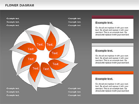 Diagramme des fleurs, Diapositive 15, 00885, Modèles commerciaux — PoweredTemplate.com