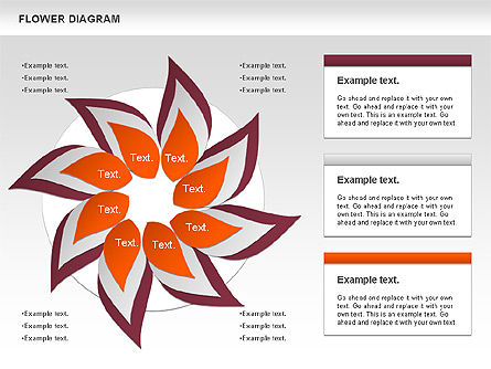 Diagram Bunga, Slide 6, 00885, Model Bisnis — PoweredTemplate.com