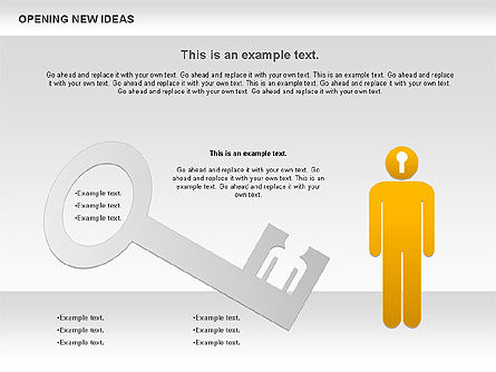 Opening New Ideas Shapes, Slide 6, 00886, Business Models — PoweredTemplate.com