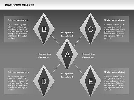 Gráficos de diamantes, Diapositiva 16, 00887, Modelos de negocios — PoweredTemplate.com