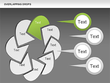Overlapping Shapes, Slide 12, 00888, Business Models — PoweredTemplate.com
