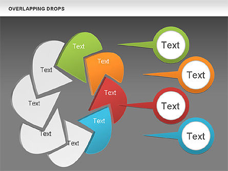 Overlapping Shapes, Slide 13, 00888, Business Models — PoweredTemplate.com