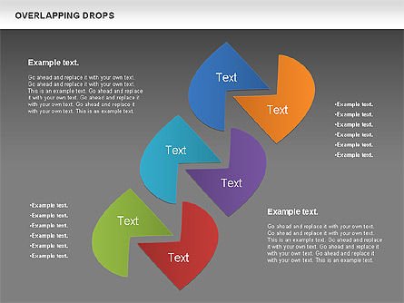 Overlapping Shapes, Slide 15, 00888, Business Models — PoweredTemplate.com