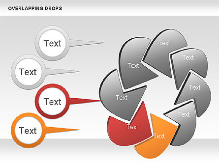 Overlapping Shapes, Slide 6, 00888, Business Models — PoweredTemplate.com