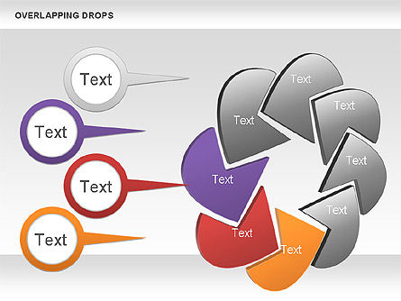 Overlapping Shapes, Slide 7, 00888, Business Models — PoweredTemplate.com