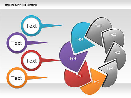 Overlapping Shapes, Slide 8, 00888, Business Models — PoweredTemplate.com
