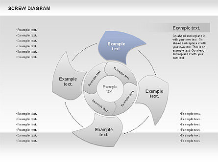 Diagrama de tornillo, Diapositiva 3, 00889, Modelos de negocios — PoweredTemplate.com