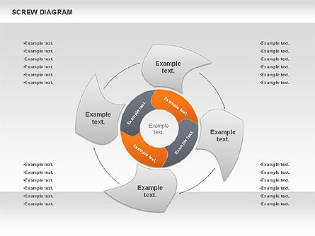Diagramme à vis, Diapositive 7, 00889, Modèles commerciaux — PoweredTemplate.com