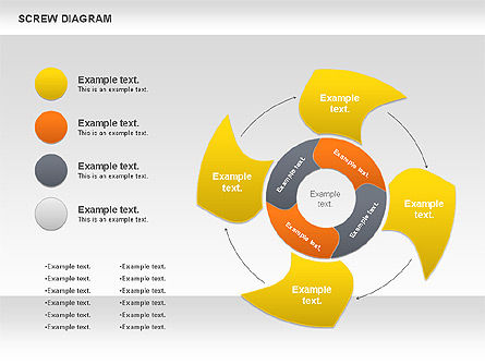 Diagrama de tornillo, Diapositiva 8, 00889, Modelos de negocios — PoweredTemplate.com