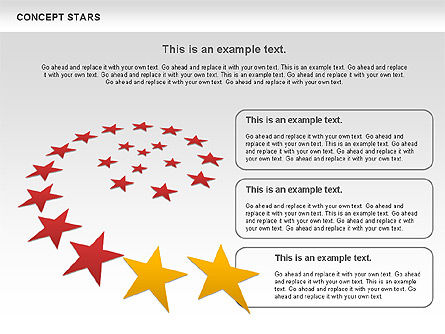 Schema di concetto stelle, Slide 13, 00890, Modelli di lavoro — PoweredTemplate.com