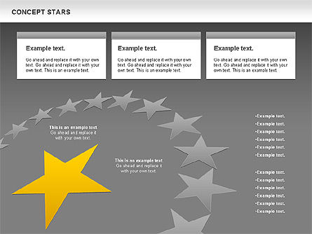 Concept Stars Diagram, Slide 15, 00890, Business Models — PoweredTemplate.com
