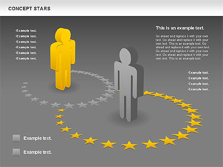 Concept Stars Diagram, Slide 18, 00890, Business Models — PoweredTemplate.com