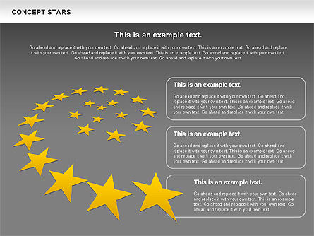 Diagramme d'étoiles de concept, Diapositive 20, 00890, Modèles commerciaux — PoweredTemplate.com