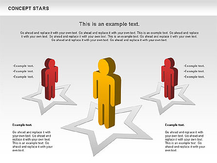 Diagrama de estrellas de concepto, Diapositiva 9, 00890, Modelos de negocios — PoweredTemplate.com