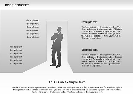 Deurconcept diagram, Dia 3, 00891, Businessmodellen — PoweredTemplate.com