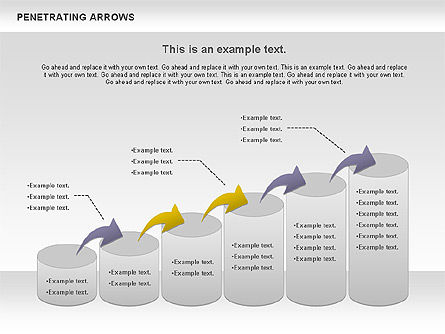 Penetrating Arrows, Slide 11, 00892, Business Models — PoweredTemplate.com