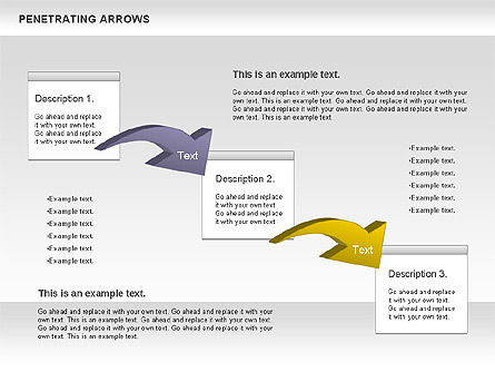 Flechas penetrantes, Diapositiva 4, 00892, Modelos de negocios — PoweredTemplate.com