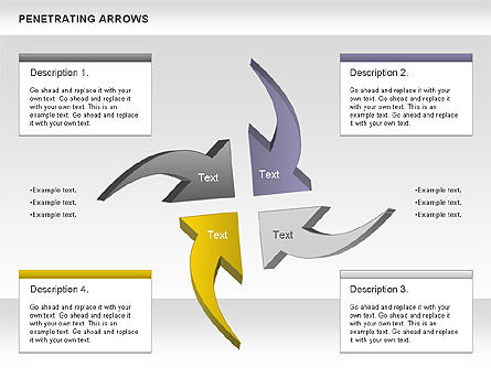 Penetrating Arrows, Slide 7, 00892, Business Models — PoweredTemplate.com