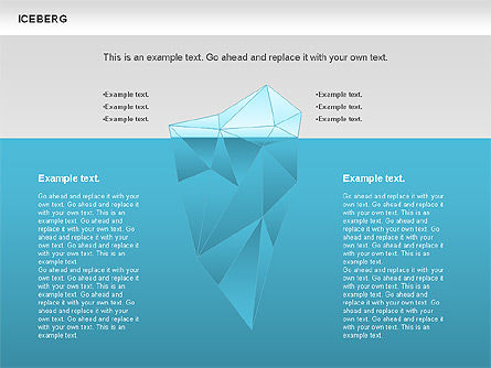 Diagram Gunung Es, Templat PowerPoint, 00893, Model Bisnis — PoweredTemplate.com