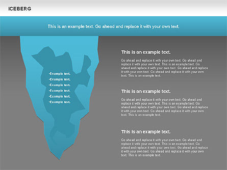 Diagramme d'iceberg, Diapositive 12, 00893, Modèles commerciaux — PoweredTemplate.com