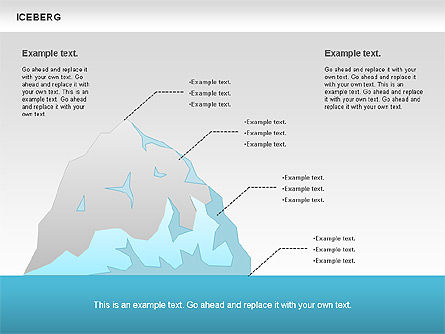 Iceberg diagrama, Deslizar 5, 00893, Modelos de Negócio — PoweredTemplate.com