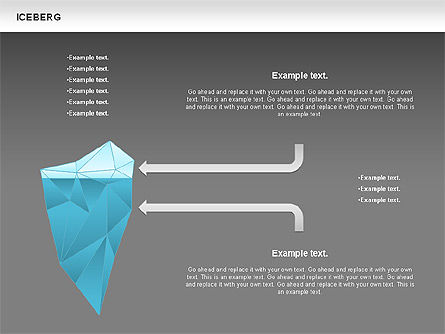 Diagram Gunung Es, Slide 8, 00893, Model Bisnis — PoweredTemplate.com