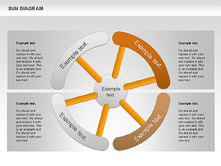 Sun Diagram, Slide 10, 00897, Business Models — PoweredTemplate.com