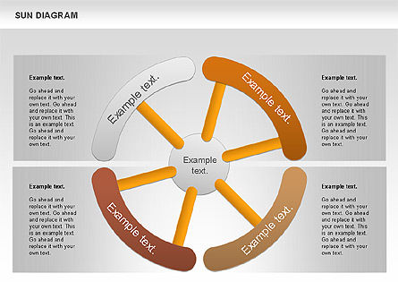 Sun Diagram, Slide 11, 00897, Business Models — PoweredTemplate.com