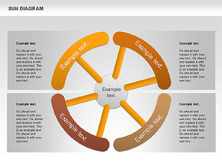 태양 다이어그램, 슬라이드 12, 00897, 비즈니스 모델 — PoweredTemplate.com
