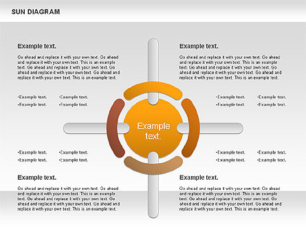 Diagrama de sol, Diapositiva 14, 00897, Modelos de negocios — PoweredTemplate.com