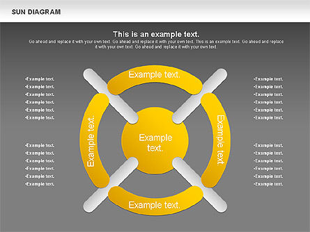 Sun Diagram, Slide 20, 00897, Business Models — PoweredTemplate.com