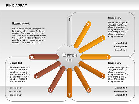 Diagrama de sol, Diapositiva 6, 00897, Modelos de negocios — PoweredTemplate.com