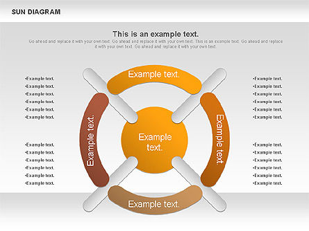 Sun Diagram, Slide 8, 00897, Business Models — PoweredTemplate.com
