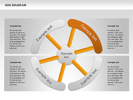 Sun Diagram, Slide 9, 00897, Business Models — PoweredTemplate.com