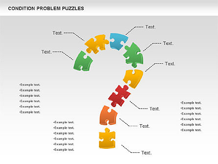 Le diagramme du problème de problème de condition, Diapositive 9, 00898, Schémas puzzle — PoweredTemplate.com