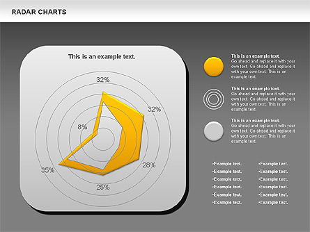 방사형 차트, 슬라이드 13, 00899, 비즈니스 모델 — PoweredTemplate.com