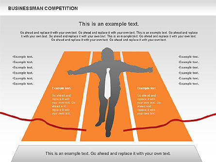 ビジネスマンの競争, スライド 10, 00902, ビジネスモデル — PoweredTemplate.com