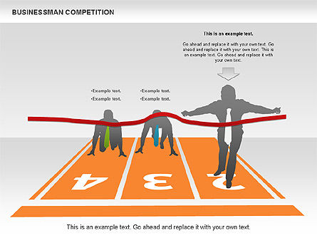 Businessmen Competition, Slide 4, 00902, Business Models — PoweredTemplate.com