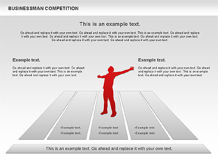 ビジネスマンの競争, スライド 9, 00902, ビジネスモデル — PoweredTemplate.com