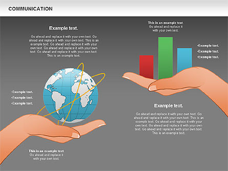 Diagram Komunikasi, Slide 12, 00904, Model Bisnis — PoweredTemplate.com