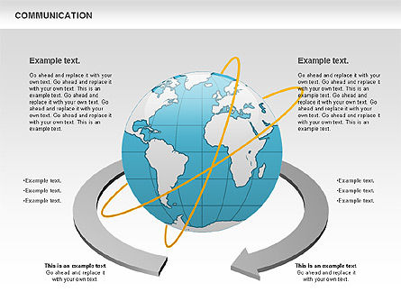 Communication Diagram, Slide 2, 00904, Business Models — PoweredTemplate.com