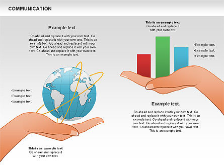 Communication Diagram, Slide 4, 00904, Business Models — PoweredTemplate.com