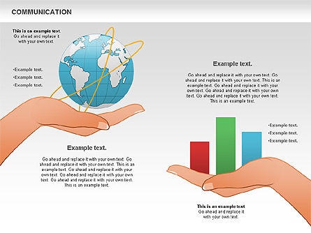 Communication Diagram, Slide 6, 00904, Business Models — PoweredTemplate.com