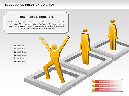 Diagrama de solución exitosa, Diapositiva 10, 00905, Modelos de negocios — PoweredTemplate.com