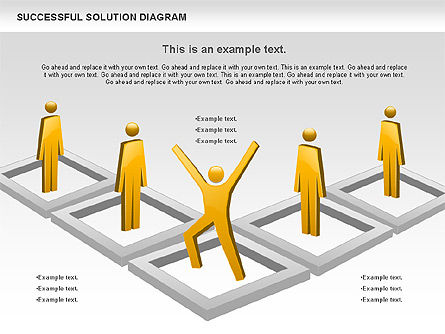 O diagrama de solução bem sucedido, Deslizar 11, 00905, Modelos de Negócio — PoweredTemplate.com