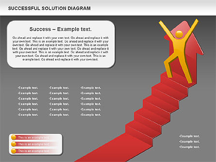 Diagramma soluzione di successo, Slide 13, 00905, Modelli di lavoro — PoweredTemplate.com