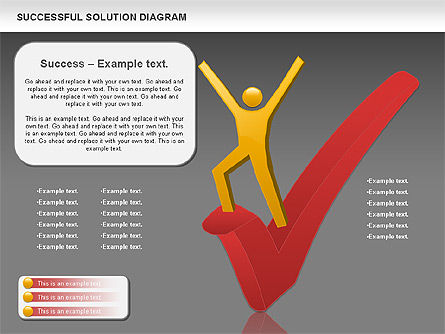 Succesvolle oplossing diagram, Dia 14, 00905, Businessmodellen — PoweredTemplate.com
